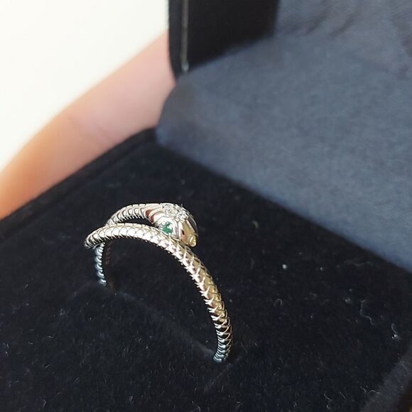 925 Sterling Silver Snake Ring - Picture 4 of 8